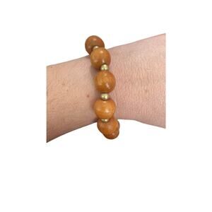 wood bead bracelet